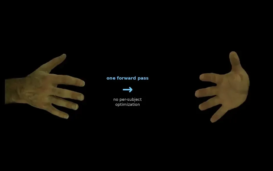 InstantHand reconstructing an animatable hand avatar from a single image in one forward pass